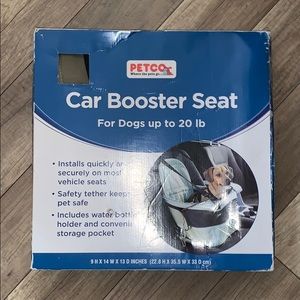 New Petco Pet dog canine car booster seat